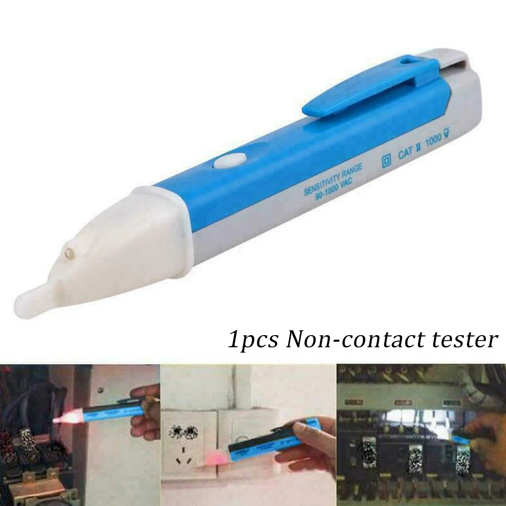 LED Tester Pen Voltmeter Ammeter Indicator 90-1000V Non-Contact AC Power Outlet Voltage Alarm Detector Sensor Electrician Tool
LED Tester Pen Voltmeter Ammeter Indicator 90-1000V Non-Contact AC Power Outlet Voltage Alarm Detector Sensor Electrician Tool