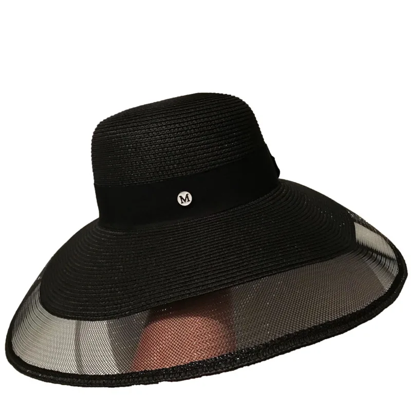 SHENGPALAE elegant white weave Straw hat women's summer 2021 new spliced mesh black beach Sun hat female tide 5E2115
SHENGPALAE elegant white weave Straw hat women's summer 2021 new spliced mesh black beach Sun hat female tide 5E2115