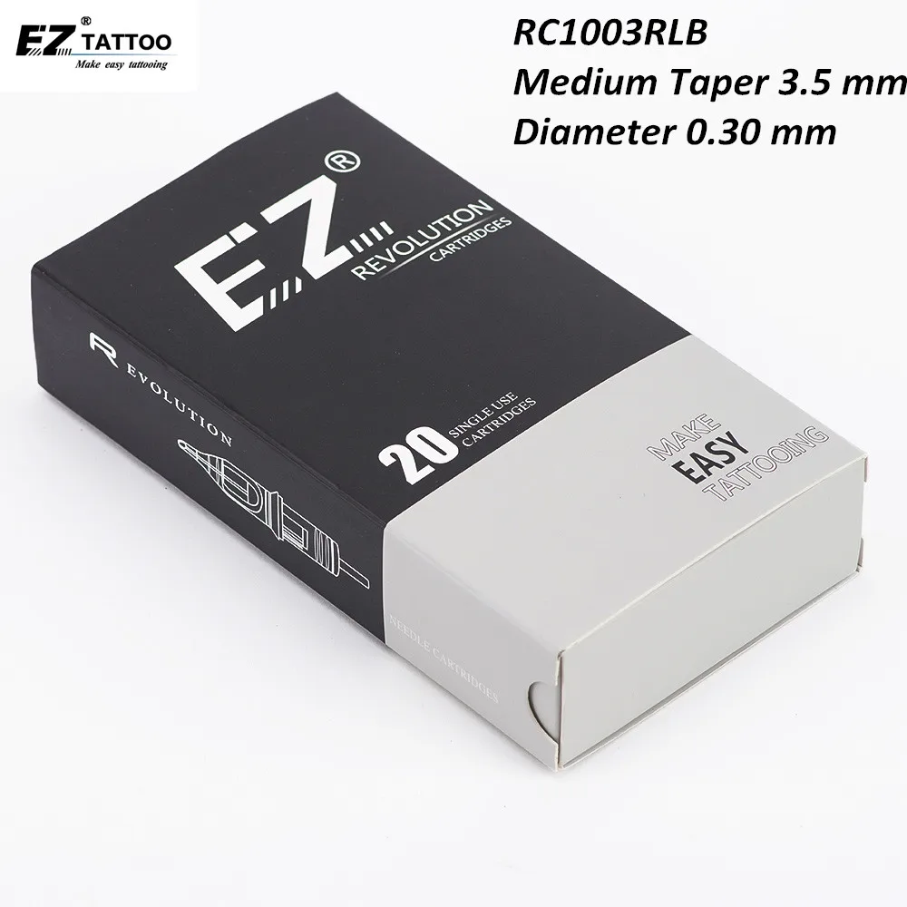 RC1003RLB EZ Revolution тату-картридж #10 (0,30 мм) круглые Подводные иглы для тату и перманентный макияж подводка для бровей губ
RC1003RLB EZ Revolution тату-картридж #10 (0,30 мм) круглые Подводные иглы для тату и перманентный макияж подводка для бровей губ