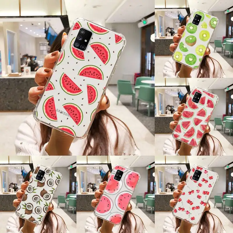 Summer Fruit Watermelon Lemon Phone Case Transparent For Samsung A51 A50 A71 A70 A81 M60S Note S21 S 20 10 9 8 11 E Plus Ultra
Summer Fruit Watermelon Lemon Phone Case Transparent For Samsung A51 A50 A71 A70 A81 M60S Note S21 S 20 10 9 8 11 E Plus Ultra