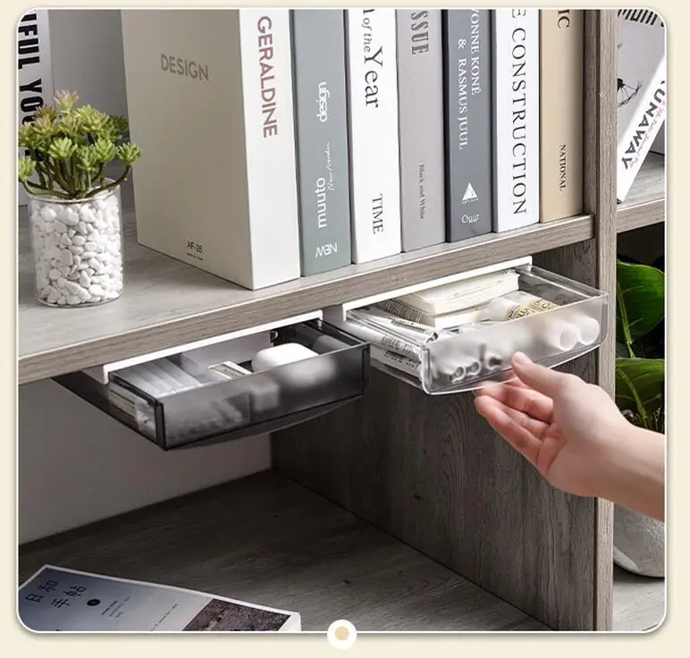 Self-Adhesive Under Desk Drawer Hidden Storage Box Self Stick Office Stationery Case Pencil Pen Sundries Tray Home Organizer
Self-Adhesive Under Desk Drawer Hidden Storage Box Self Stick Office Stationery Case Pencil Pen Sundries Tray Home Organizer