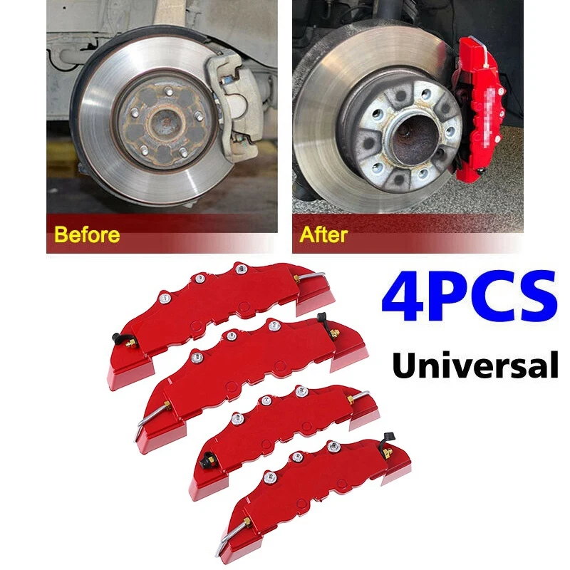 4PCS 3D Red Disc Brake Caliper Car Covers Front & Rear Kit Car Caliper Cover Accessories Universal
4PCS 3D Red Disc Brake Caliper Car Covers Front & Rear Kit Car Caliper Cover Accessories Universal