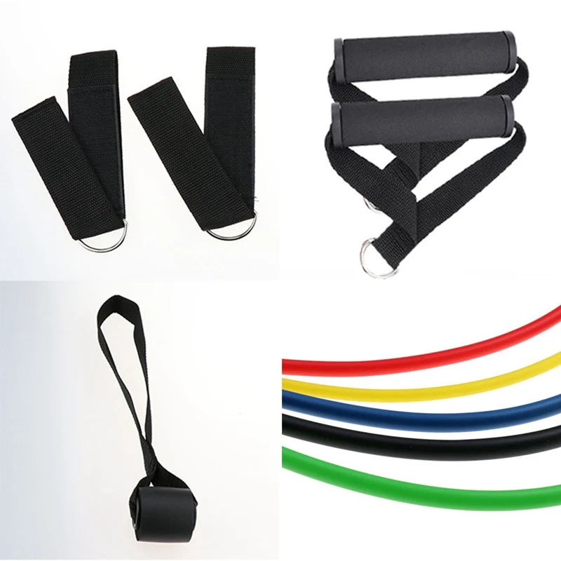 11Pcs/set Resistance Bands Exercise Fitness pull up loop Band Gym Door Anchor Ankle Straps With Bag Kit Set Yoga 
11Pcs/set Resistance Bands Exercise Fitness pull up loop Band Gym Door Anchor Ankle Straps With Bag Kit Set Yoga