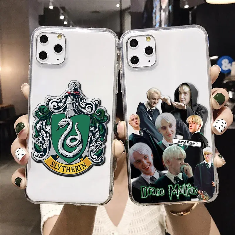 Мягкий прозрачный ТПУ чехол для телефона Draco Malfoy iPhone 12 pro XS 11 Max 7 8 6s Plus XR SE2020