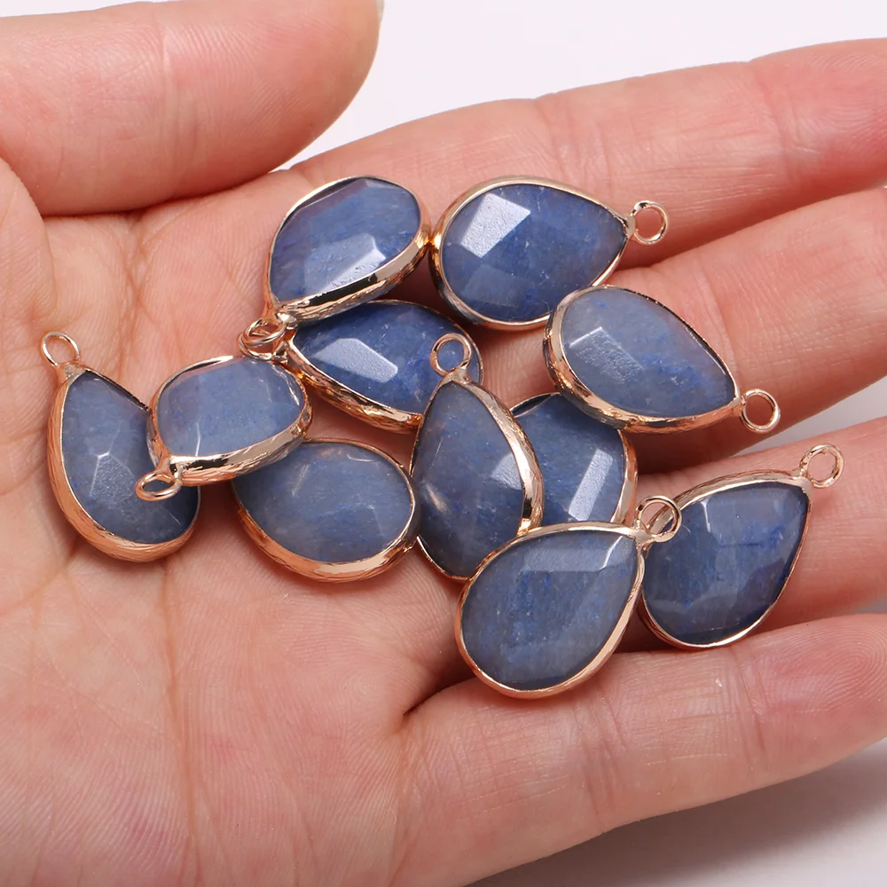 2pcs Drop-shaped Faceted Charm Pendant Stained Stone for Jewelry Making DIY Nacklace Earring 13x23mm
2pcs Drop-shaped Faceted Charm Pendant Stained Stone for Jewelry Making DIY Nacklace Earring 13x23mm