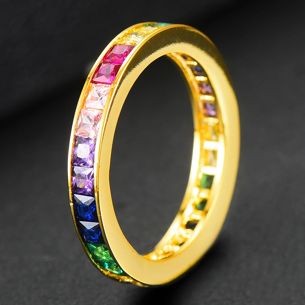 GODKI Rainbow Color Luxury Party Statement Stack Rings For Women Wedding Cubic Ziron CZ Wedding Dubai Bridal Finger Ring 2020
GODKI Rainbow Color Luxury Party Statement Stack Rings For Women Wedding Cubic Ziron CZ Wedding Dubai Bridal Finger Ring 2020
