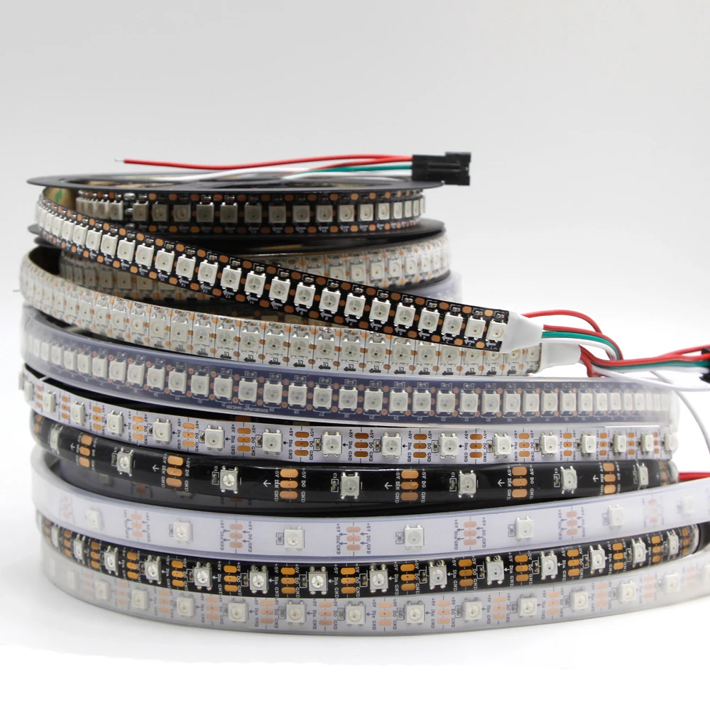 Светодиодная лента SK6812 WS2812B WS2812 RGB RGBW rgbwwиндивидуально Адресуемая
