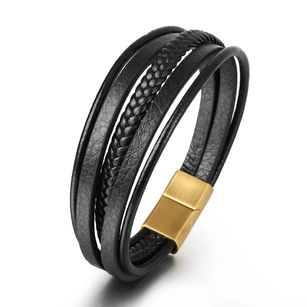 Wholesale New Woven Multi-Layer Leather Bracelet Ethnic Style Retro Accessories Jewellery Men 'S In Stock
Wholesale New Woven Multi-Layer Leather Bracelet Ethnic Style Retro Accessories Jewellery Men 'S In Stock