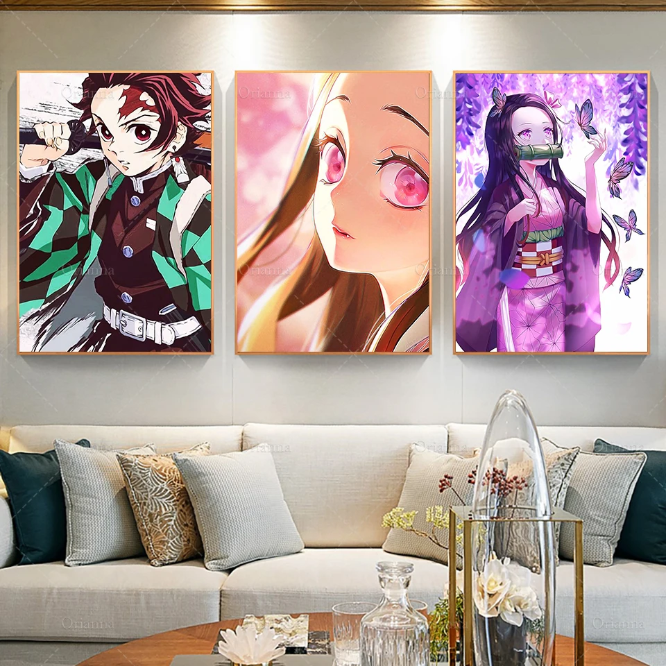 Modern Wall Art Nordic Printed Poster Anime Demon Slayer HD Kimetsu Canvas Home Decoration Painting Boys Room Modular Pictures
Modern Wall Art Nordic Printed Poster Anime Demon Slayer HD Kimetsu Canvas Home Decoration Painting Boys Room Modular Pictures