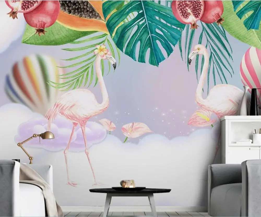 Custom wallpaper Nordic ins pink couple flamingo children's room background wall-high-end waterproof material
Custom wallpaper Nordic ins pink couple flamingo children's room background wall-high-end waterproof material