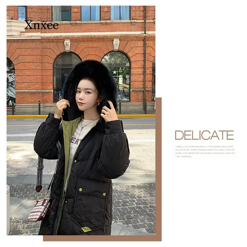 New Winter Fashion Ladies Splicing Long Coat Casual Hooded Keep Warm Loosecoat High Quality Ladies Plus Velvet Cotton Clothes
New Winter Fashion Ladies Splicing Long Coat Casual Hooded Keep Warm Loosecoat High Quality Ladies Plus Velvet Cotton Clothes