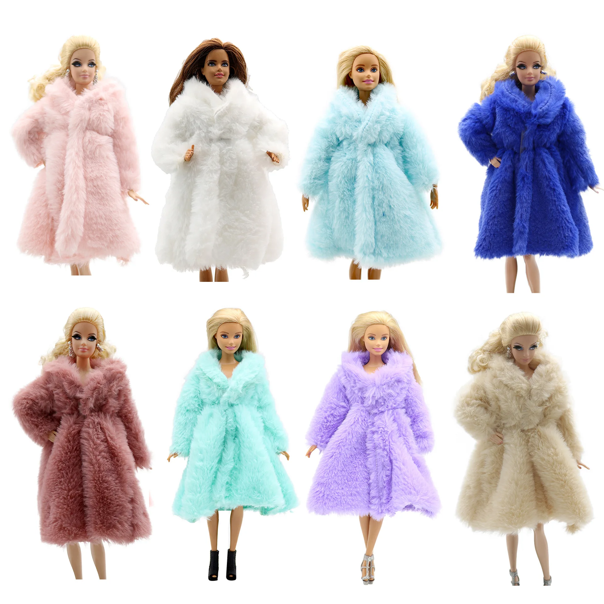 Winter Fashion Fur Coat Dress Outfit Suit for Barbie BJD FR SD Doll Clothes Role Play Accessories Girl Educational Toys
Winter Fashion Fur Coat Dress Outfit Suit for Barbie BJD FR SD Doll Clothes Role Play Accessories Girl Educational Toys