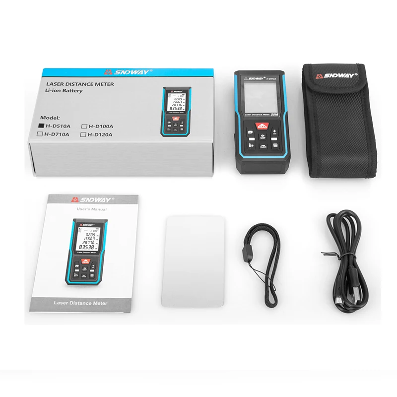 Sndway laser rangefinder distance meter 40m 50m 70m 100m 120m electronic roulette digital trena laser tape measure range finder 
Sndway laser rangefinder distance meter 40m 50m 70m 100m 120m electronic roulette digital trena laser tape measure range finder