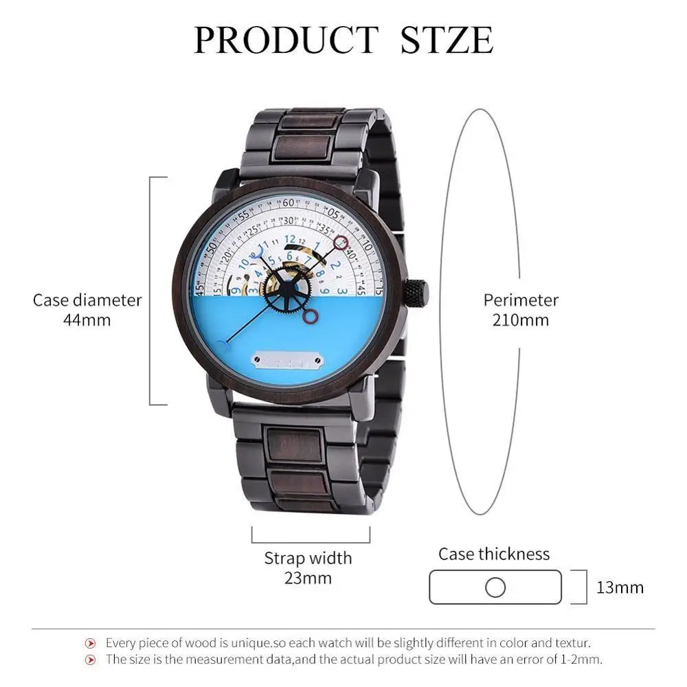 reloj hombre Men Watch Creative Wooden Automatic Mechanical Watch Fashion Business Wristwatch Christmas Gift Personalized Custom 
reloj hombre Men Watch Creative Wooden Automatic Mechanical Watch Fashion Business Wristwatch Christmas Gift Personalized Custom