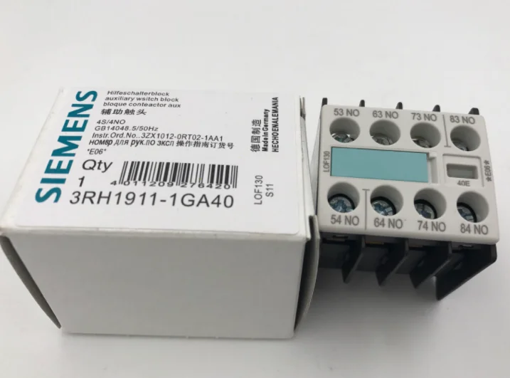 1 шт. Siemens 3RH1911-1GA40 вспомогательный контакт 4NO-новый | Безопасность и защита