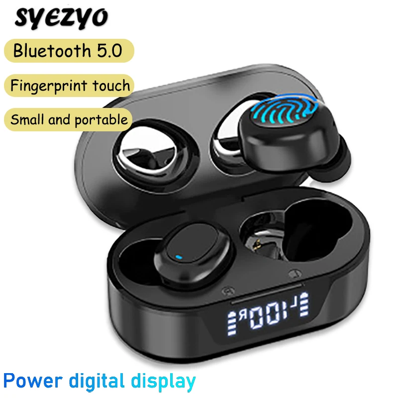 TW16 Headphones Wireless Bluetooth Music Earphones Power Display Gaming Headset Sports Earbuds For Iphone Oppo Huawei Xiaomi TWS
TW16 Headphones Wireless Bluetooth Music Earphones Power Display Gaming Headset Sports Earbuds For Iphone Oppo Huawei Xiaomi TWS