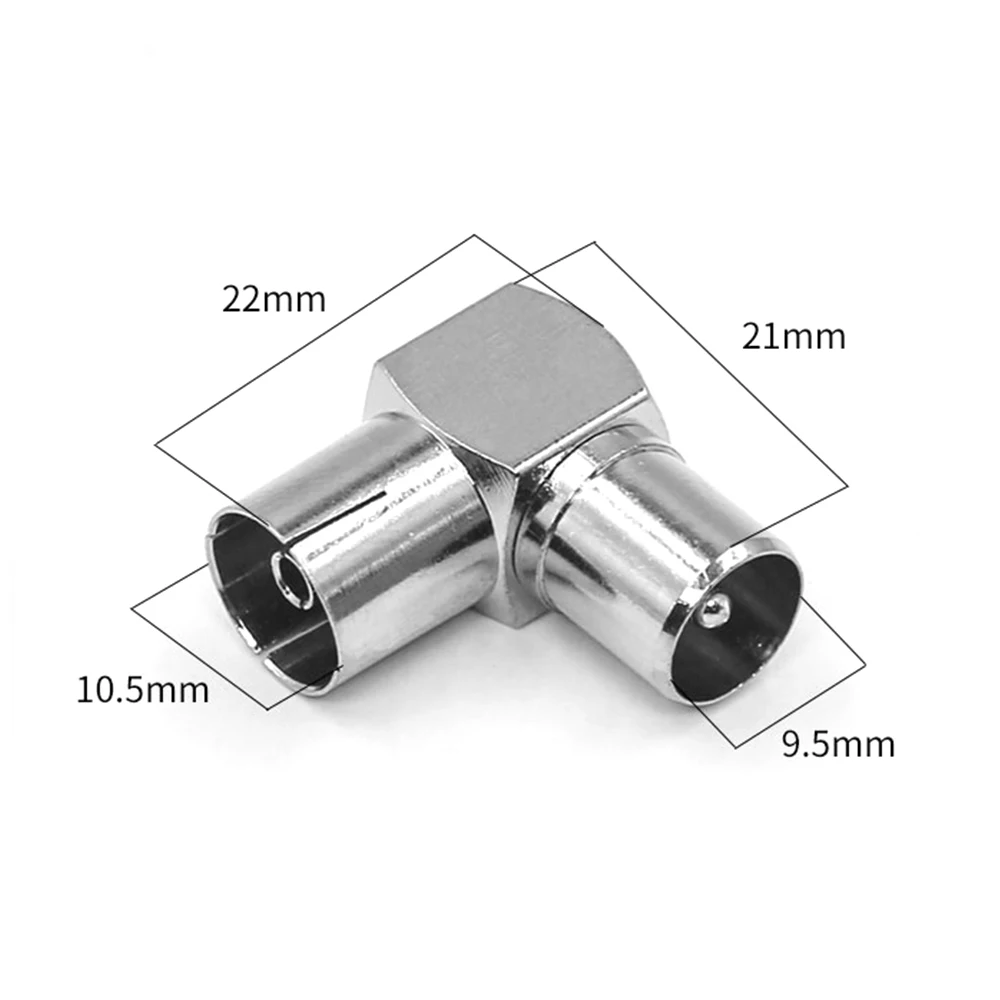 RF Male Plug to Female Socket 90 Degree Jack Head Type Cable Right Angled TV Aerial Antenna Connector Adapter Joiner Metal
RF Male Plug to Female Socket 90 Degree Jack Head Type Cable Right Angled TV Aerial Antenna Connector Adapter Joiner Metal