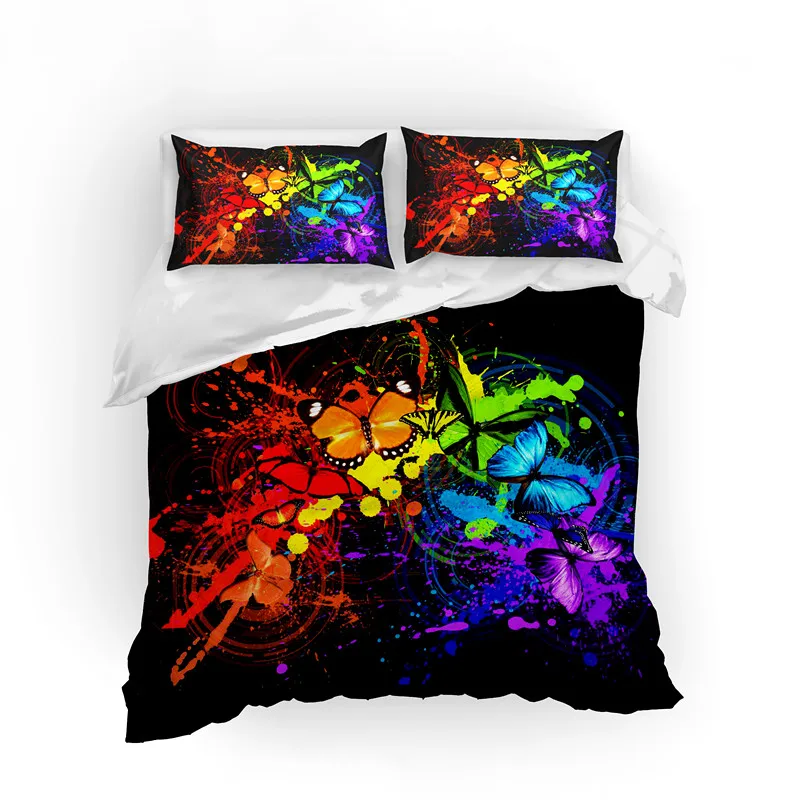 Flower and butterfly bedding set beautiful bedding and pillowcases bedspreads home textiles 
Flower and butterfly bedding set beautiful bedding and pillowcases bedspreads home textiles