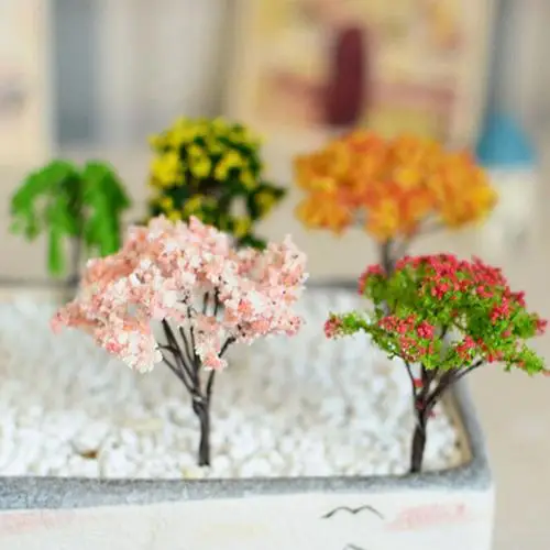 

Миниатюрные ивы сакуры, сказочные садовые аксессуары, кукольный домик, искусственные растения, ненастоящее украшение для цветов
