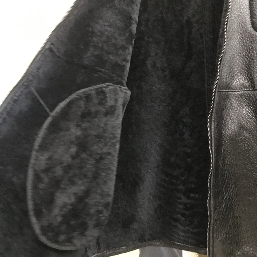 Men Leather Jacket Genuine Sheepskin Coat 2020 New Classic Fashion Warm Outwear High Quality
Men Leather Jacket Genuine Sheepskin Coat 2020 New Classic Fashion Warm Outwear High Quality