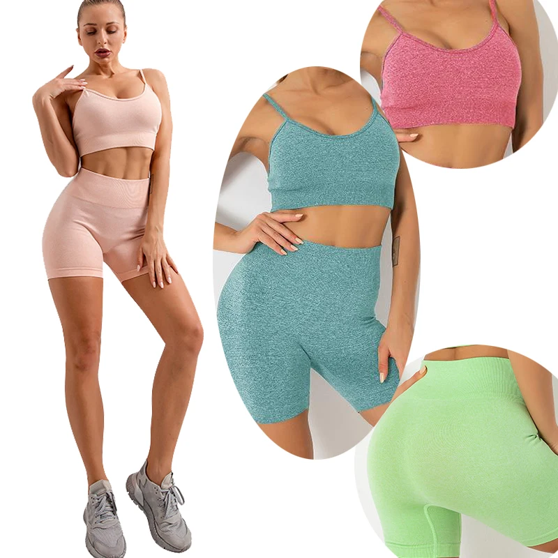 Seamless Yoga Suit Women's Workout Sportswear Workout Wear Fitness Bra + High Waist Ankle Leggings Sportswear
Seamless Yoga Suit Women's Workout Sportswear Workout Wear Fitness Bra + High Waist Ankle Leggings Sportswear