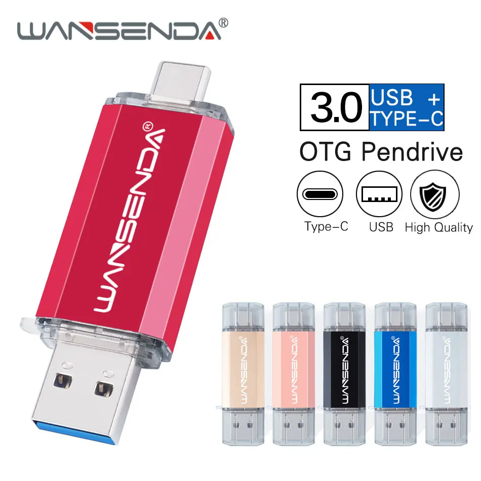 WANSENDA OTG USB Flash Drive TYPE C & USB Stick 3.0 Pen Drive 512GB 256GB 128GB 64GB 32GB Pendrive Flash USB Memory Stick
WANSENDA OTG USB Flash Drive TYPE C & USB Stick 3.0 Pen Drive 512GB 256GB 128GB 64GB 32GB Pendrive Flash USB Memory Stick