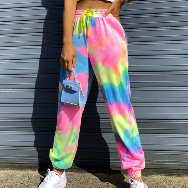 Women's trousers 2020 Summer New Tie-Dye Fashion Casual Sports Pants Female Harem Pants women streetwear Elastic Waist pants
Women's trousers 2020 Summer New Tie-Dye Fashion Casual Sports Pants Female Harem Pants women streetwear Elastic Waist pants