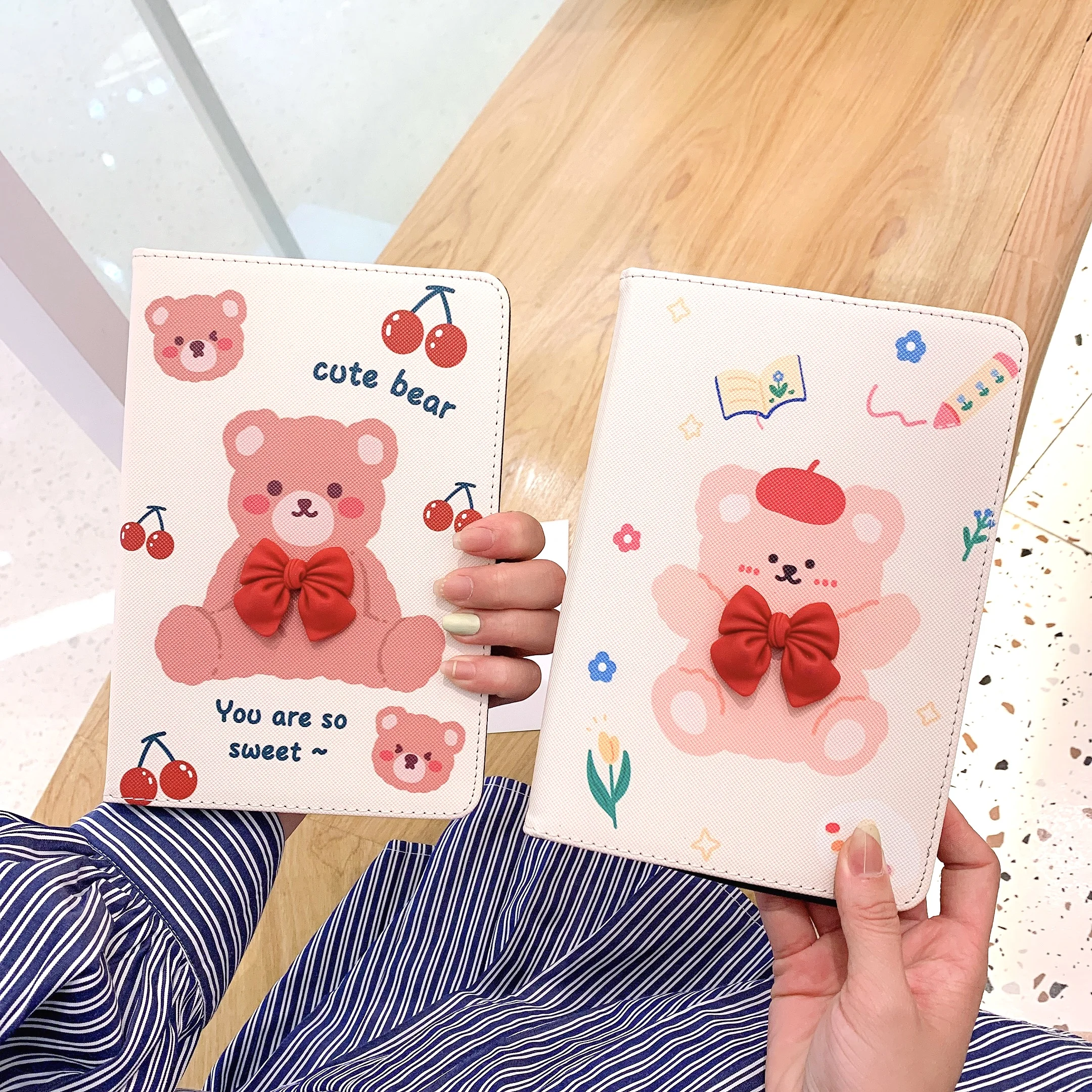 Newest Super Cute Bowknot Sweet Bear Tablet Protective Case For iPad Air 1 2 3 Mini 4 5 Pro 2017 2018 2019 2020 10.9 12.9 Cover
Newest Super Cute Bowknot Sweet Bear Tablet Protective Case For iPad Air 1 2 3 Mini 4 5 Pro 2017 2018 2019 2020 10.9 12.9 Cover