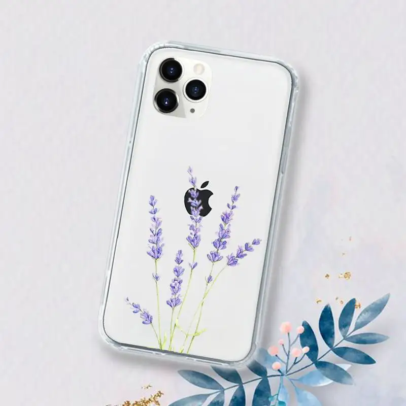 Simple Lavender Purple Flowers Phone Case Transparent for iPhone 11 12 mini pro XS MAX 6 6S 8 7 Plus X 5S SE 2020 XR
Simple Lavender Purple Flowers Phone Case Transparent for iPhone 11 12 mini pro XS MAX 6 6S 8 7 Plus X 5S SE 2020 XR