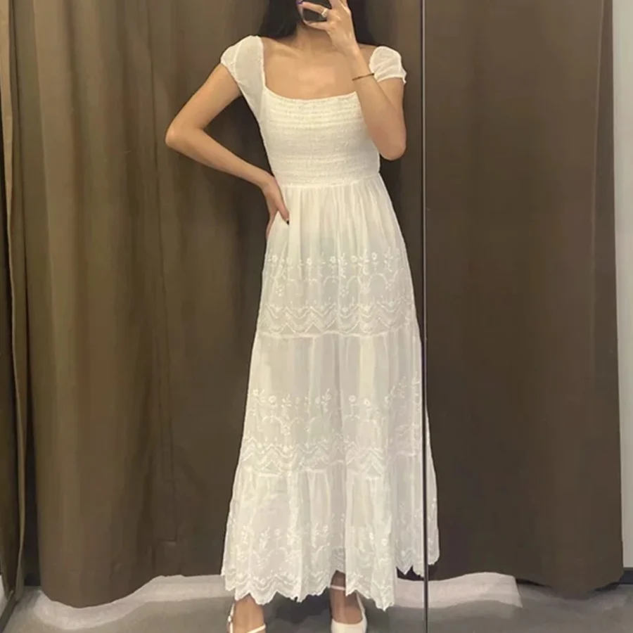 Jenny&Dave Summer Women Vestidos Vestidos De Fiesta De Noche England Style Vintage Elastic Embroidery Square Collar Holiday
Jenny&Dave Summer Women Vestidos Vestidos De Fiesta De Noche England Style Vintage Elastic Embroidery Square Collar Holiday