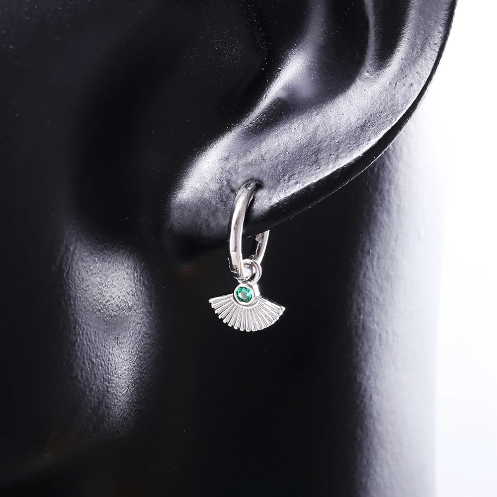SHADOWHUNTERS 100% 925 Silver Fan Drop Earrings With Green Stone CZ For Women Christmas Gift Earring Trendy Jewelry Sector Arete
SHADOWHUNTERS 100% 925 Silver Fan Drop Earrings With Green Stone CZ For Women Christmas Gift Earring Trendy Jewelry Sector Arete