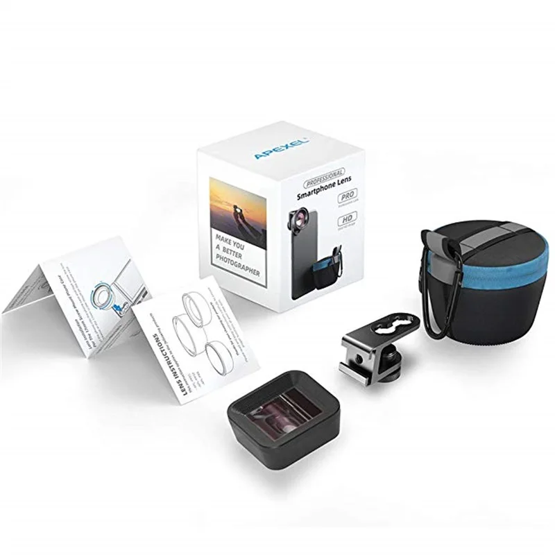 APEXEL Anamorphic Lens Filter Adapter Ring For Mobile Phone 1.33X Wide Screen Movie Lens Videomaker Filmmaker Vlog Shooting
APEXEL Anamorphic Lens Filter Adapter Ring For Mobile Phone 1.33X Wide Screen Movie Lens Videomaker Filmmaker Vlog Shooting