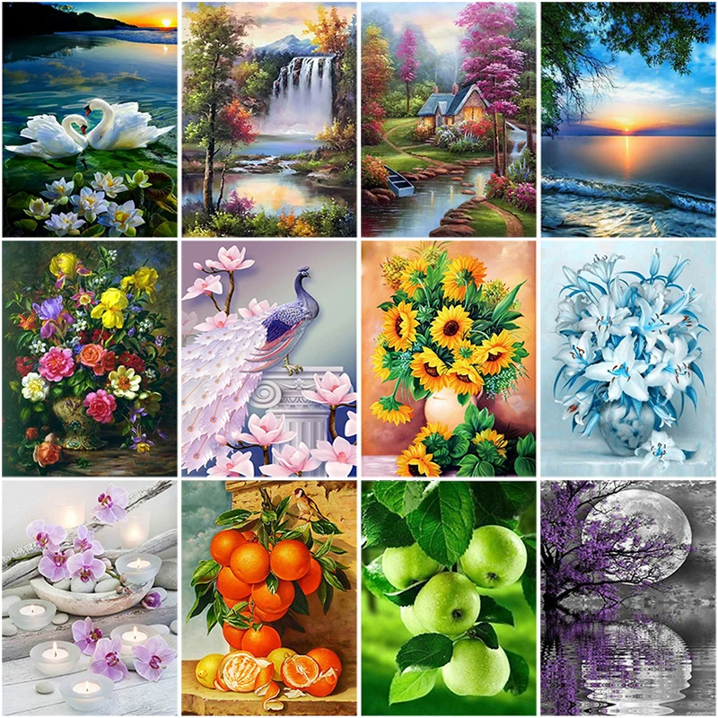 DIY Flower 5D Diamond Painting Full Square Drill Mosaic Landscape Diamond Embroidery Cross Stitch Kit Home Decor Chrisrtmas Gift
DIY Flower 5D Diamond Painting Full Square Drill Mosaic Landscape Diamond Embroidery Cross Stitch Kit Home Decor Chrisrtmas Gift