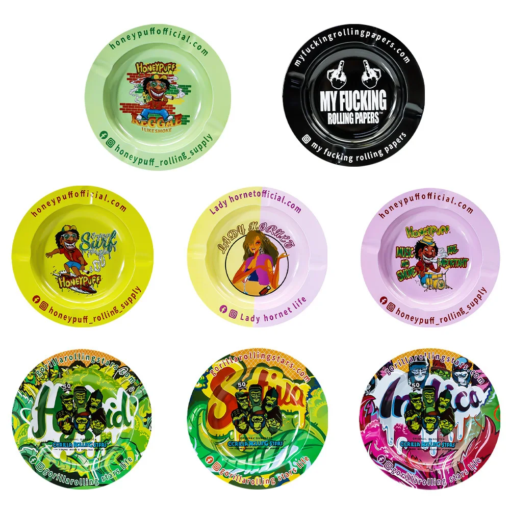 HONEYPUFF New Tinplate Ashtray Oval Ashtray Smoking Accessories Storage Small Plate Cigarette tray 
HONEYPUFF New Tinplate Ashtray Oval Ashtray Smoking Accessories Storage Small Plate Cigarette tray