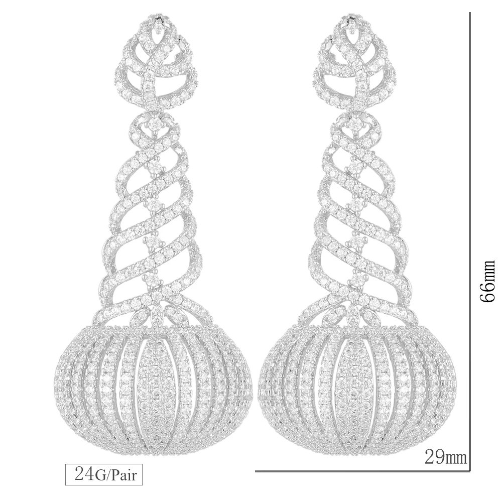 New Luxury Shiny Lantern Leaf Dangle Earrings For Women Wedding Cubic Zirconia CZ DUBAI Bridal Earring Jewelry Accessories
New Luxury Shiny Lantern Leaf Dangle Earrings For Women Wedding Cubic Zirconia CZ DUBAI Bridal Earring Jewelry Accessories