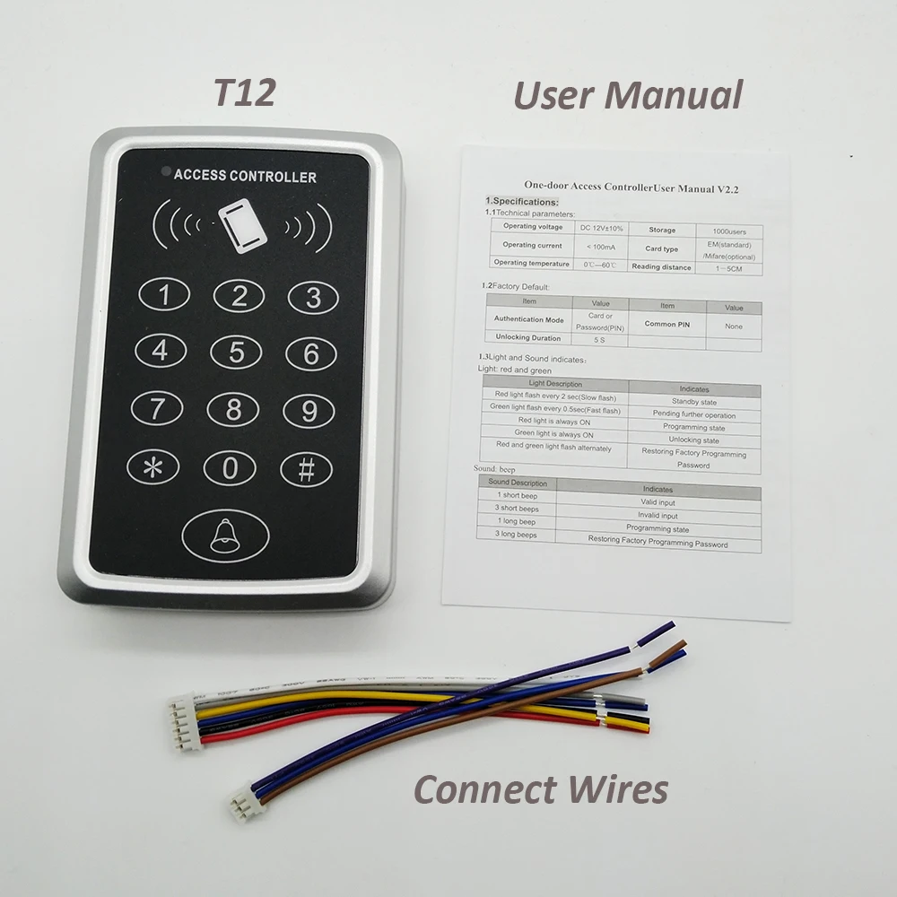 125 кГц Rfid система контроля доступа клавиатура карта дверной замок контроллер