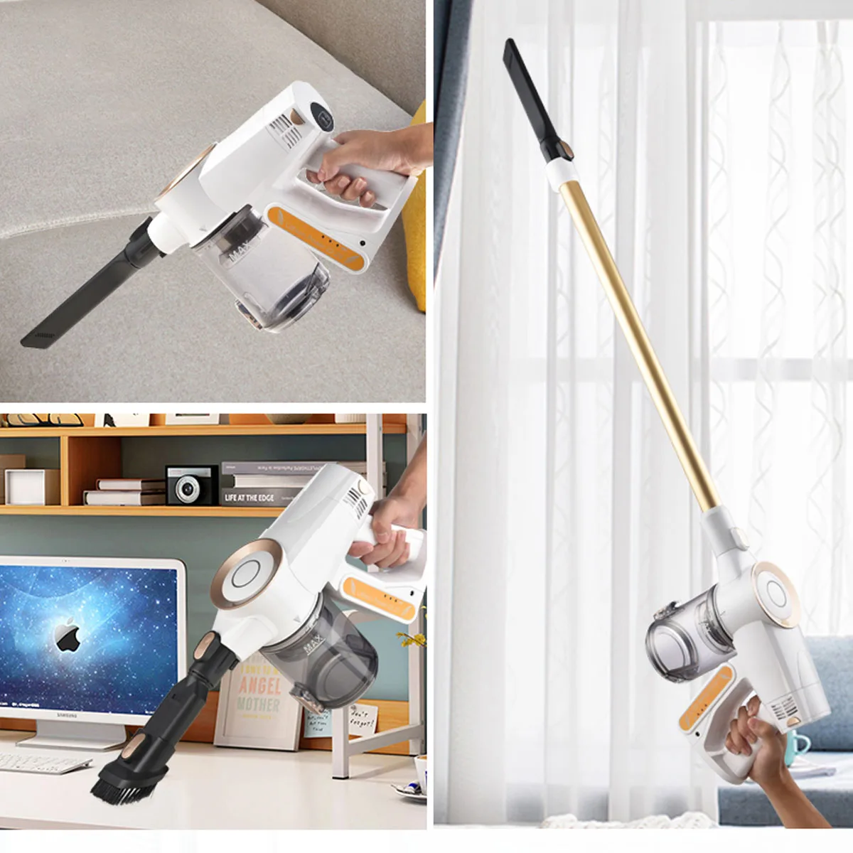 9000PA 2 In 1 Vacuum Cleaner Handheld Wireless Sweeping Cleaning Strong Dust Collector for Home Carpet Cyclone Suction Aspirator
9000PA 2 In 1 Vacuum Cleaner Handheld Wireless Sweeping Cleaning Strong Dust Collector for Home Carpet Cyclone Suction Aspirator