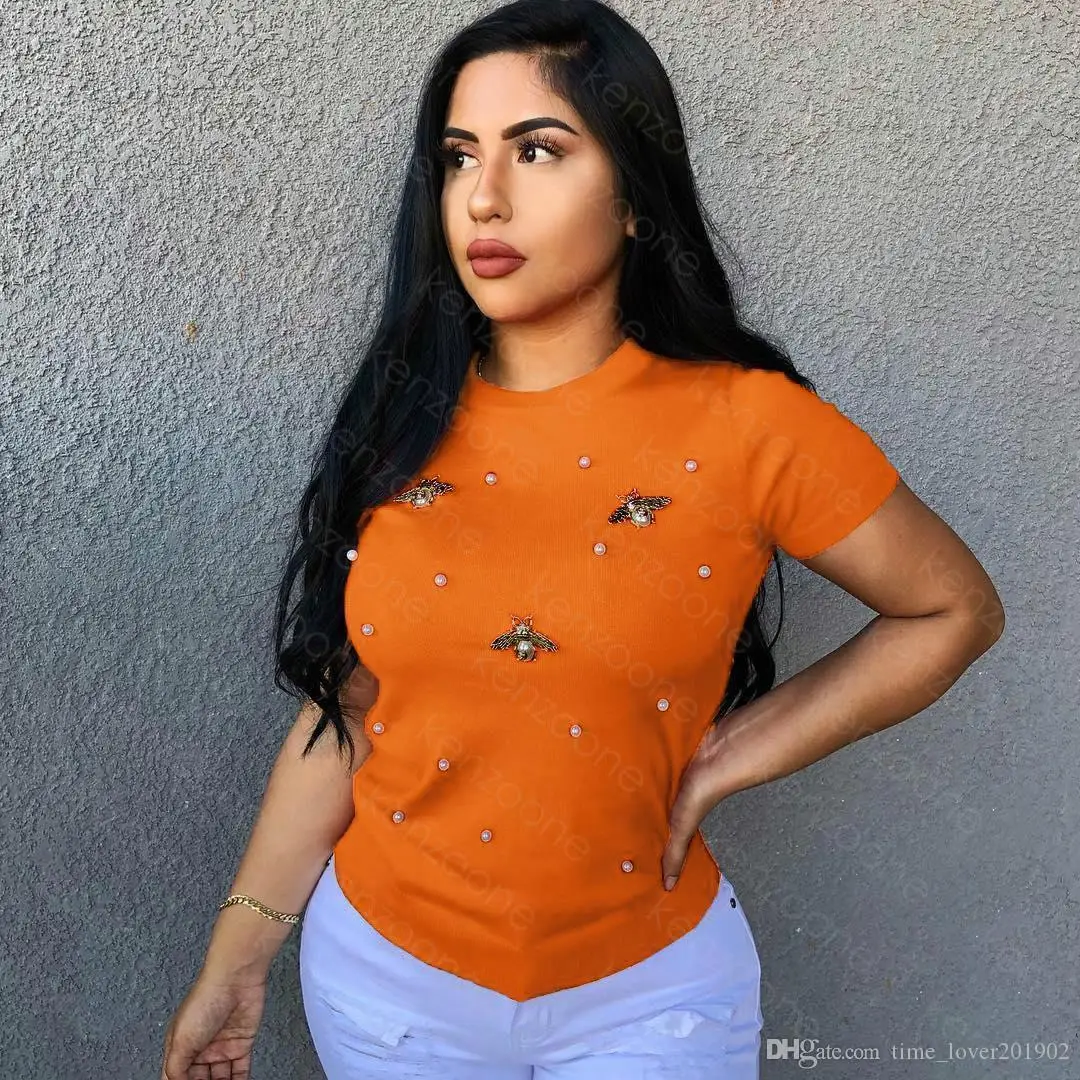 Womens t shirt Colorful Bee O-neck Short Sleeve casual Summer Applique Tees Plus Size S--3XL
Womens t shirt Colorful Bee O-neck Short Sleeve casual Summer Applique Tees Plus Size S--3XL