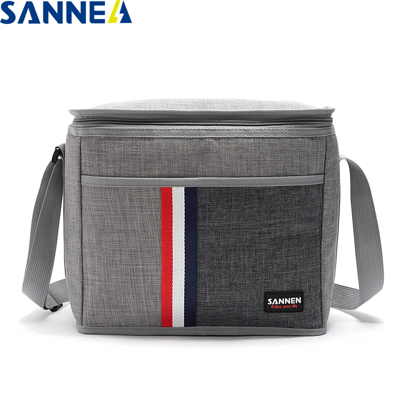 SANNE 9L Водонепроницаемая джинсовая сумка для ланча изолированная с алюминиевой