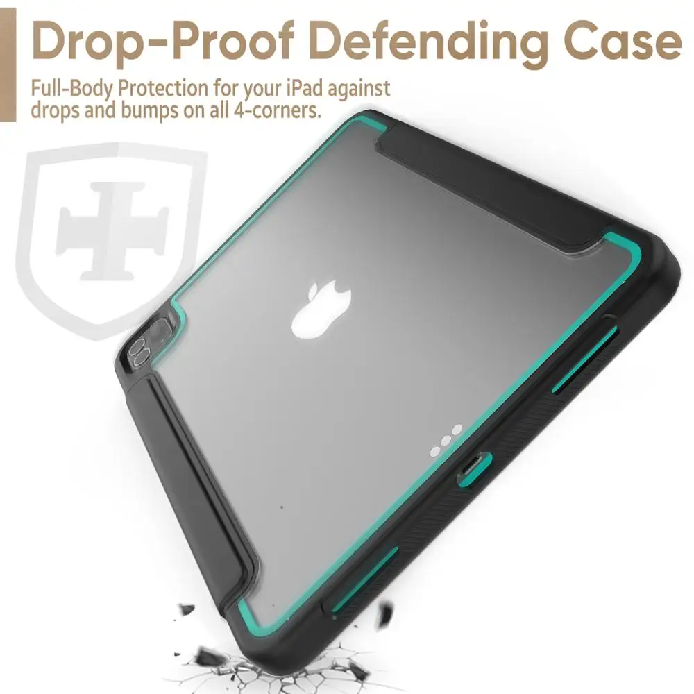 HXCASE Transparent Back Smart Cover Case iPad Pro 11 2020 with Pencil Slot and Built-in Screen Protector Shockproof Case shell
HXCASE Transparent Back Smart Cover Case iPad Pro 11 2020 with Pencil Slot and Built-in Screen Protector Shockproof Case shell