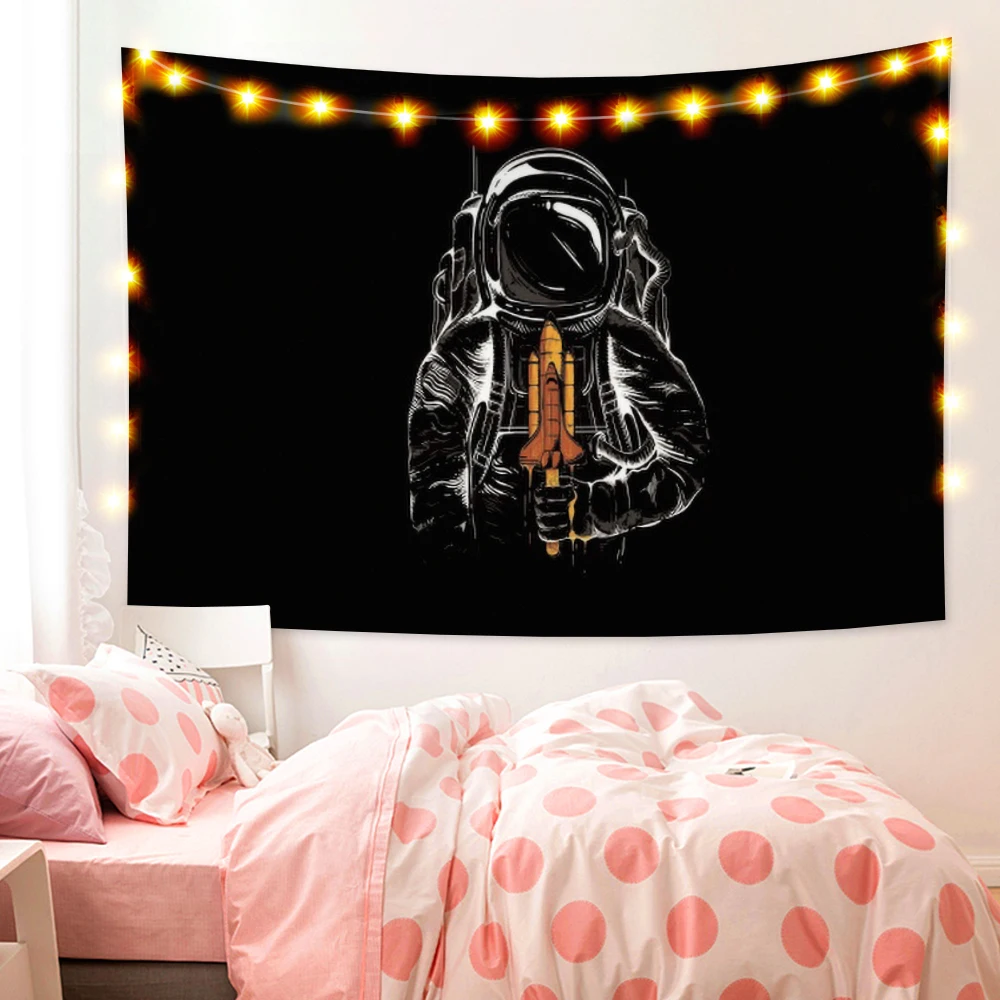Laeacco Astronaut Tapestry Space Funny Wall Hanging Boho Hippie Tapestry For Bedroom Cool Room Decor Yoga Shawl Mat Blanket
Laeacco Astronaut Tapestry Space Funny Wall Hanging Boho Hippie Tapestry For Bedroom Cool Room Decor Yoga Shawl Mat Blanket
