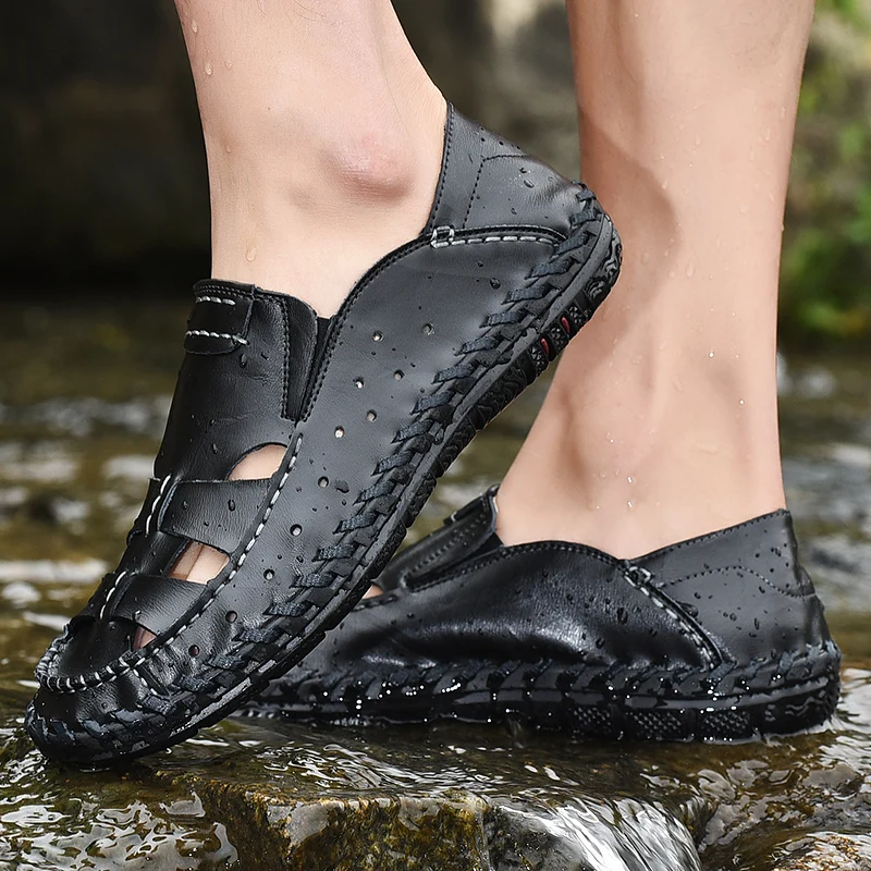 Sandalia Rasteira Sandals Man Summer Rubber Men Leather Shoes Beach Sandel For Sandalias Cuero Hombre Sandalet Erkek
Sandalia Rasteira Sandals Man Summer Rubber Men Leather Shoes Beach Sandel For Sandalias Cuero Hombre Sandalet Erkek