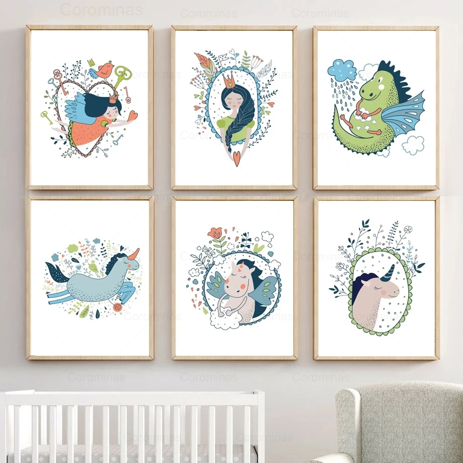 Princess Fairy Unicorn Canvas Painting Love Dream Monster Wall Art Nordic Posters and Prints Pictures for Kids Kawaii Room Decor
Princess Fairy Unicorn Canvas Painting Love Dream Monster Wall Art Nordic Posters and Prints Pictures for Kids Kawaii Room Decor