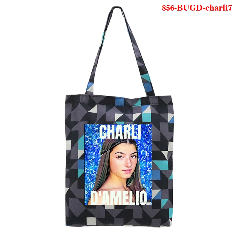 Summer New Charli Damelio Letter Bolsa Feminina Canvas Bags Large Capacity Bags Fashion Tote Bags Cute Fun Handbag Shopping Bag 
Summer New Charli Damelio Letter Bolsa Feminina Canvas Bags Large Capacity Bags Fashion Tote Bags Cute Fun Handbag Shopping Bag