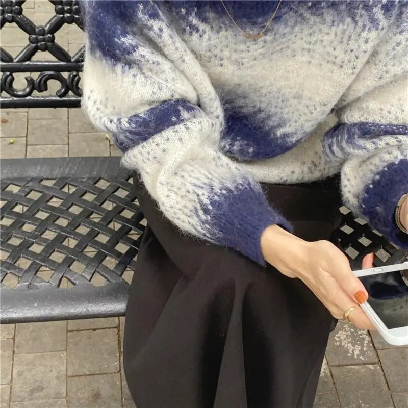 Fashion Gradient Sweater Women Casual Loose Knitted Pullover Ladies Korean Long Sleeve Sweaters Autumn Winter Tops for Woman
Fashion Gradient Sweater Women Casual Loose Knitted Pullover Ladies Korean Long Sleeve Sweaters Autumn Winter Tops for Woman