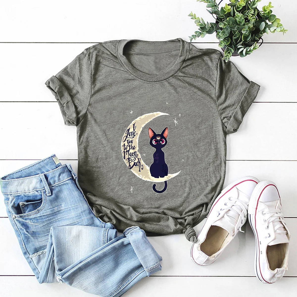 JFUNCY Plus Size Cotton T-Shirt New Cat Print Woman T Shirt Casual Women Tshirt Female Short Sleeve Tees Summer Mujer Tops
JFUNCY Plus Size Cotton T-Shirt New Cat Print Woman T Shirt Casual Women Tshirt Female Short Sleeve Tees Summer Mujer Tops