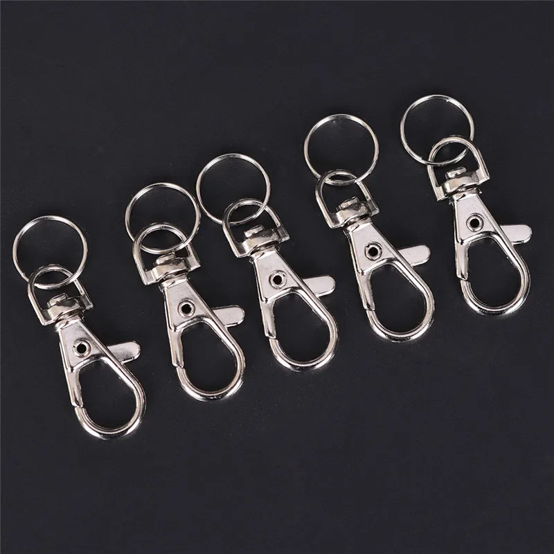10pcs Key Chain Ring Metal Swivel Lobster Clasp Clips Key Hooks Keychain Split Ring DIY Bag Jewelry
10pcs Key Chain Ring Metal Swivel Lobster Clasp Clips Key Hooks Keychain Split Ring DIY Bag Jewelry