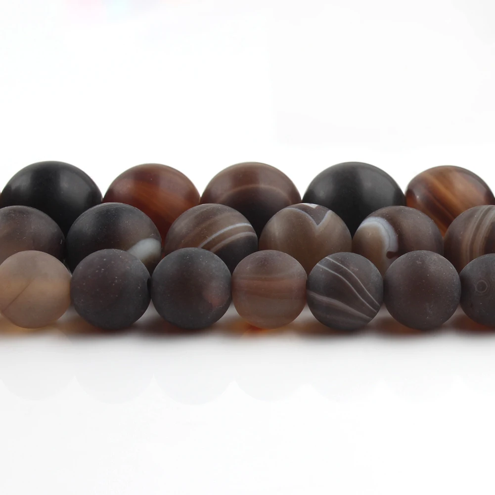Natural Stone Beads Coffee Color Matte Striped Agates Spacer Round Beads for DIY Jewelry Making Charm Bracelet Neckalce 15inch
Natural Stone Beads Coffee Color Matte Striped Agates Spacer Round Beads for DIY Jewelry Making Charm Bracelet Neckalce 15inch