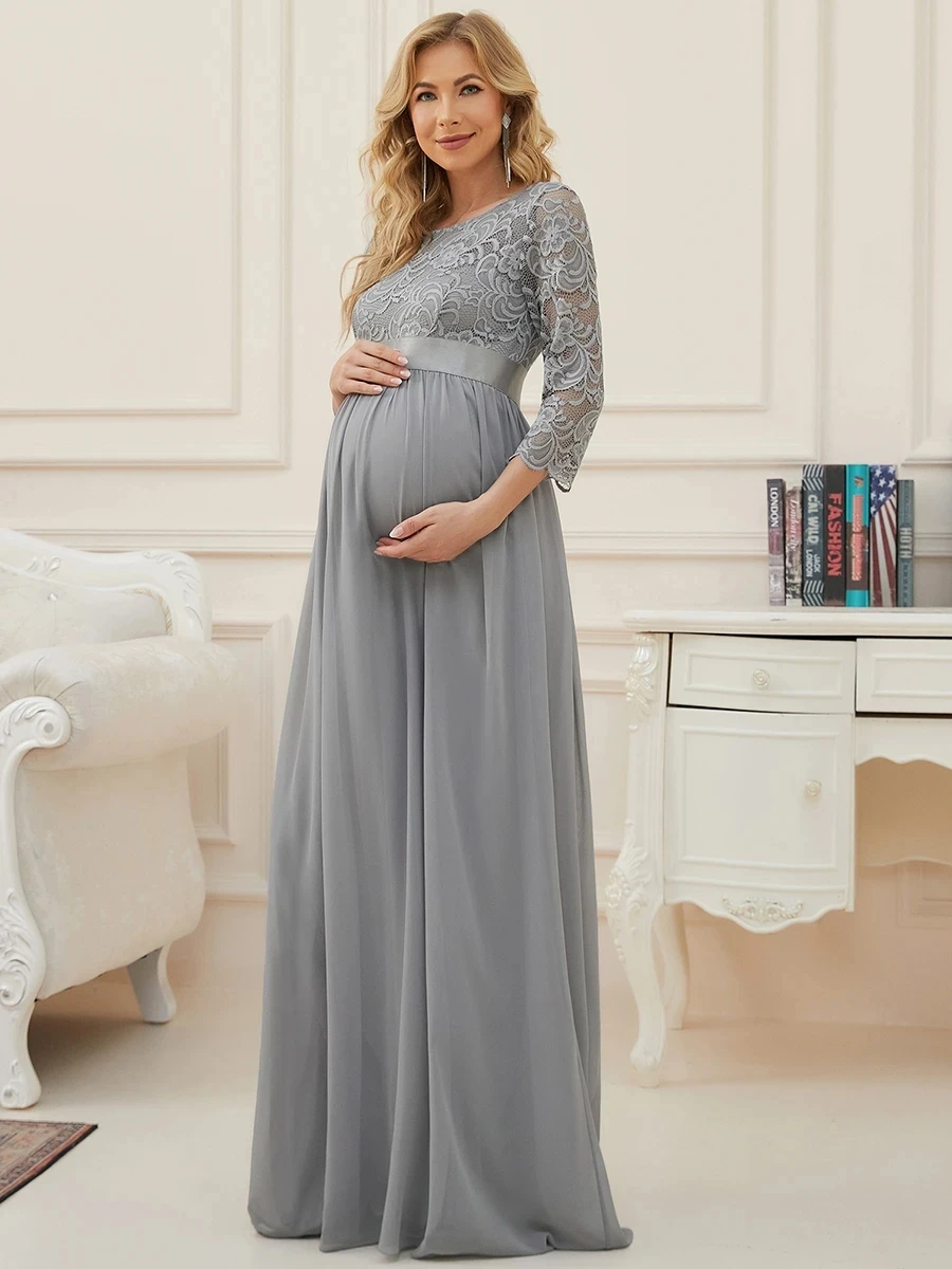 Classic Evening Dress Lace Chiffon Backless Round Neck A-Line Floor-Length Ever Pretty 2022 Maternity Dresses Vestidos De Gala
Classic Evening Dress Lace Chiffon Backless Round Neck A-Line Floor-Length Ever Pretty 2022 Maternity Dresses Vestidos De Gala