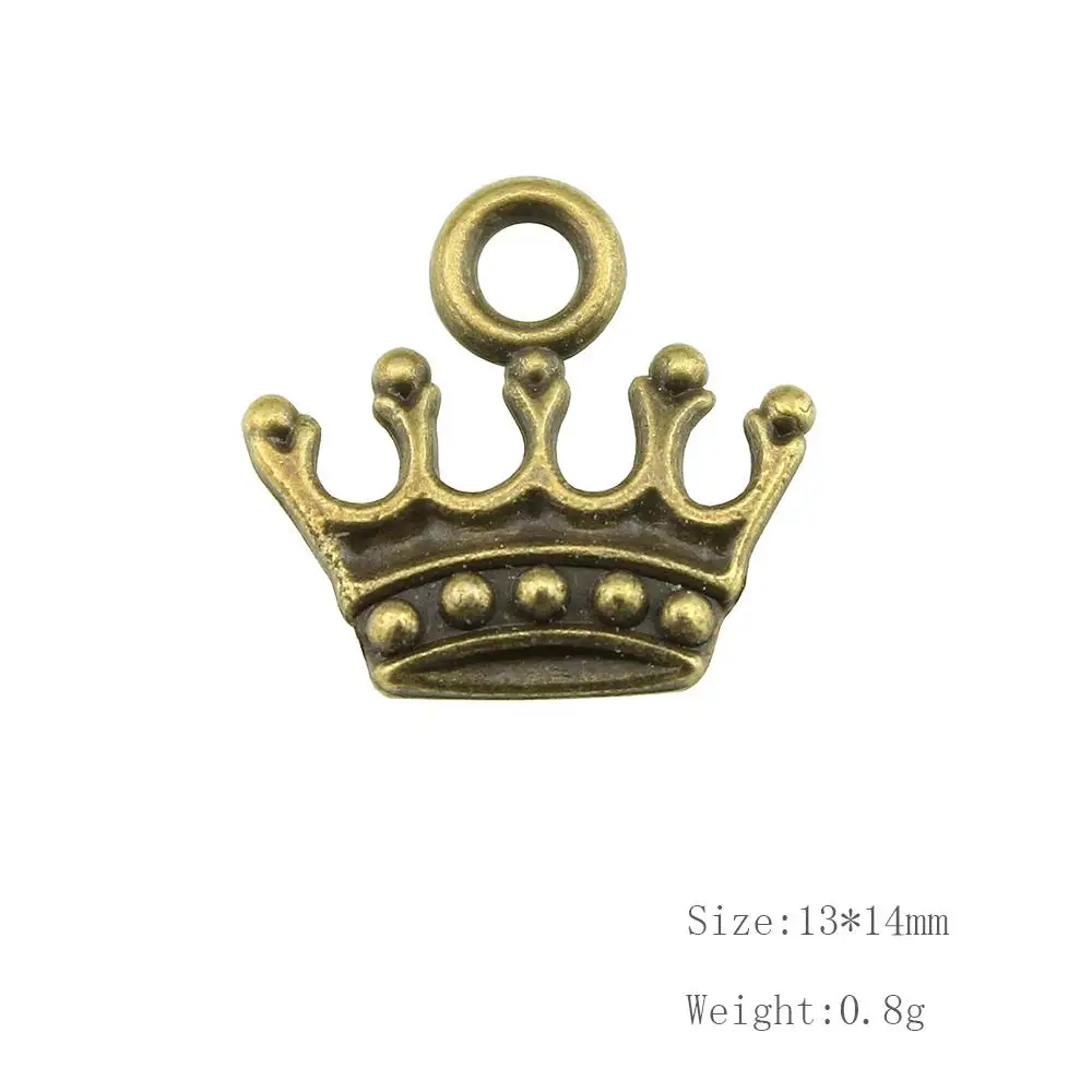 Malzahar 30 Pieces Crown Jewelry Findings Components Handmade Jewelry